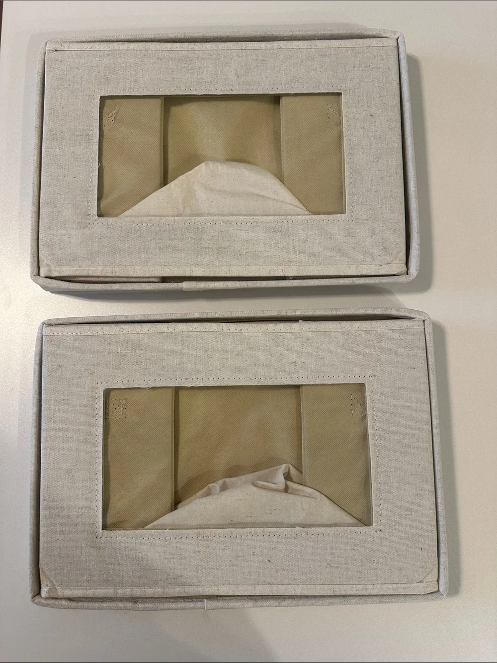 Citylife Foldable Fabric Storage Bin with Lid - Set of 2